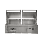Coyote Grills Liquid Propane Coyote 50" Hybrid Gas and Charcoal Built-In Grill | Stainless Steel | C3HY50