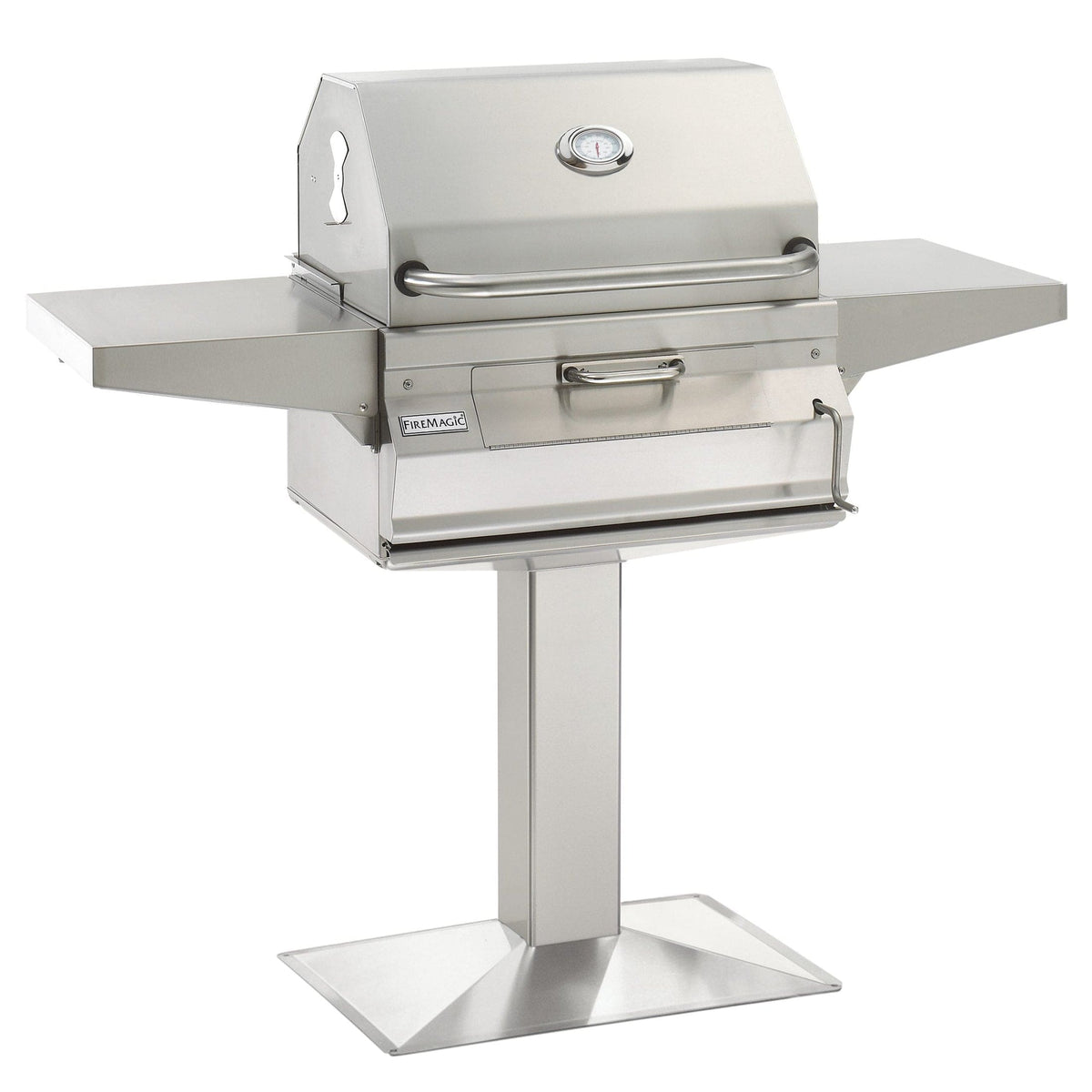 Firemagic Grills Patio Post Mount Fire Magic 24&quot; Post Mount Stainless Steel Charcoal Grills / 22-SC01C-P6, 22-SC01C-G6
