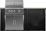 Haven Islands Haven 6 Ft Coyote Outdoor Kitchen Island w/ Plain Panel HCOY72PAN
