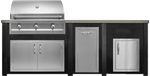 Haven Islands Haven 8 Ft Artisan Outdoor Kitchen Island w/ 17" Door HART96DOOR