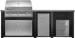 Haven Islands Haven 8 Ft Artisan Outdoor Kitchen Island w/ 17" Drawer HART96DRAW