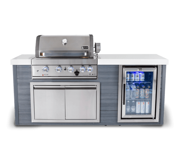 Mont Alpi 400 Artwood Island with Stainless Steel Grill and Fridge / 4