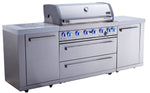 Mont Alpi Islands Mont Alpi 805 Island / 6-Burner Grill, 2 Infrared Burners, Stainless Steel, Composite Granite Counters / MAi805