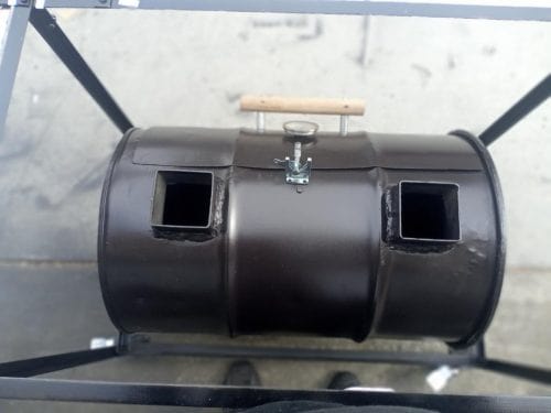 Moss Grills Grills Moss Vertical Single Barrel Smoker - with Lower Firebox / #108