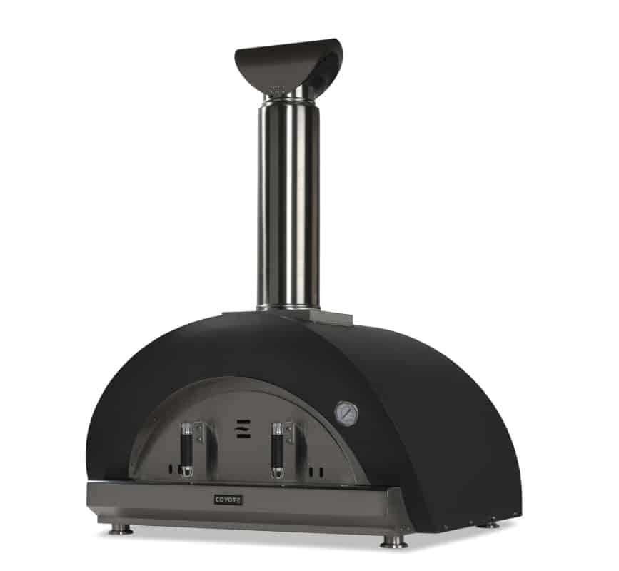 OutdoorKitchenPro Coyote 40 Inch Duomo Wood Fired Pizza Oven / Cart Option / C1PZ40WY, C1PZ40WC, C1PZ40WMB
