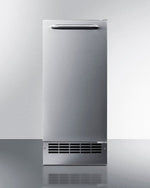 Summit Refrigeration + Cooling Summit 15” Built-In Drain-Free Outdoor Icemaker / 25 lbs. Capacity, ADA Compliant, Adjustable Height, Stainless Steel Exterior, Manual Defrost / BIM271OS