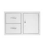 TrueFlame Refrigeration + Cooling 30 Inch / 2 / Drawers + Access Door TrueFlame Stainless Steel Combo Units / TF-TDC-17, TF-DC2-30, TF-DC2-33, TF-DC2-36, TF-DC2-42, TF-DC3-33, TF-DC2-33LP