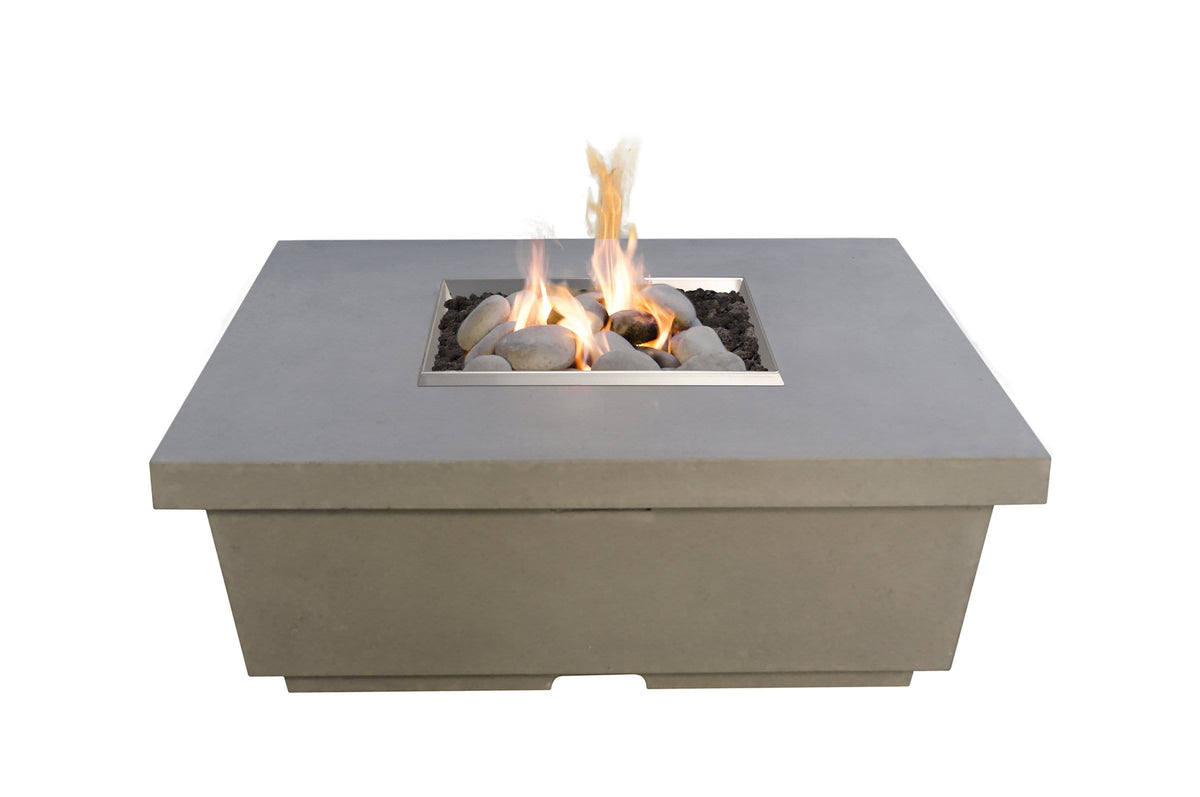 American Fyre Designs Fire Features American Fyre Designs 44&quot; Contempo Square Gas Firetable / 784-xx-11-M2NC, 784-xx-11-M2PC, 784-xx-11-F2NC, or 784-xx-11-F2PC