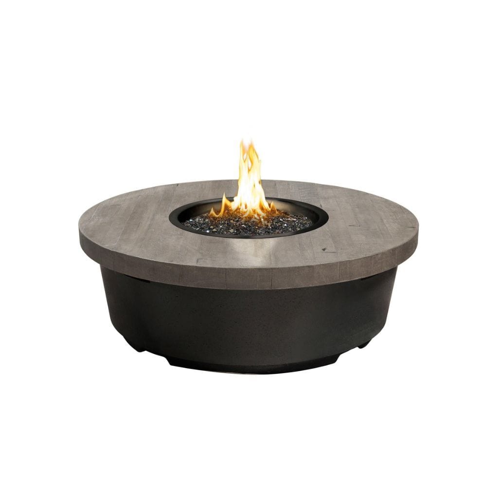 American Fyre Designs Fire Features Silver Pine / Natural Gas / Manual Ignition System American Fyre Designs 47&quot; Reclaimed Wood Contempo Round Gas Firetable / French Barrel Oak or Silver Pine / 782-BA-FO-M2NC, 782-BA-FO-M2PC, 782-BA-SP-M2NC, 782-BA-SP-M2PC, 782-BA-FO-F2NC, 782-BA-FO-F2PC, 782-BA-SP-F2NC, 782-BA-SP-F2PC