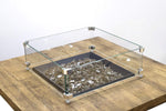 American Fyre Designs Fire Features American Fyre Designs Tempered Glass Wind Guards / Square, Rectangular, Small Firefall, Large Firefall, Round, Large Square, Milan, or Large Rectangular / 8202-WG, 8204-WG, 8205-WG, 8206-WG, 8208-WG, 8210-WG, 8212-WG, 8211-WG