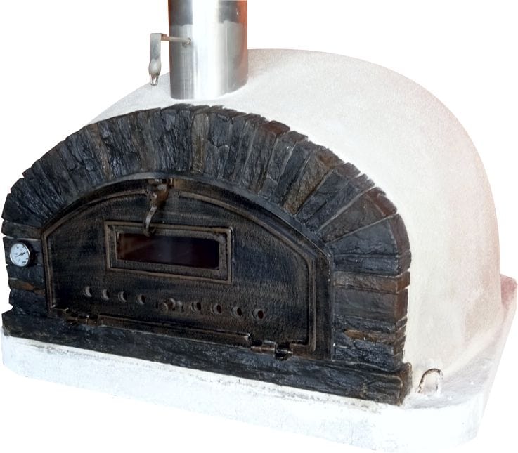Authentic Pizza Ovens Pizza Ovens Authentic Pizza Ovens &#39;Buena Ventura Preto’ Premium Wood-Fired Pizza Oven / Handmade, Brick, Stacked Stone, Bake, Roast / BUENABPREM
