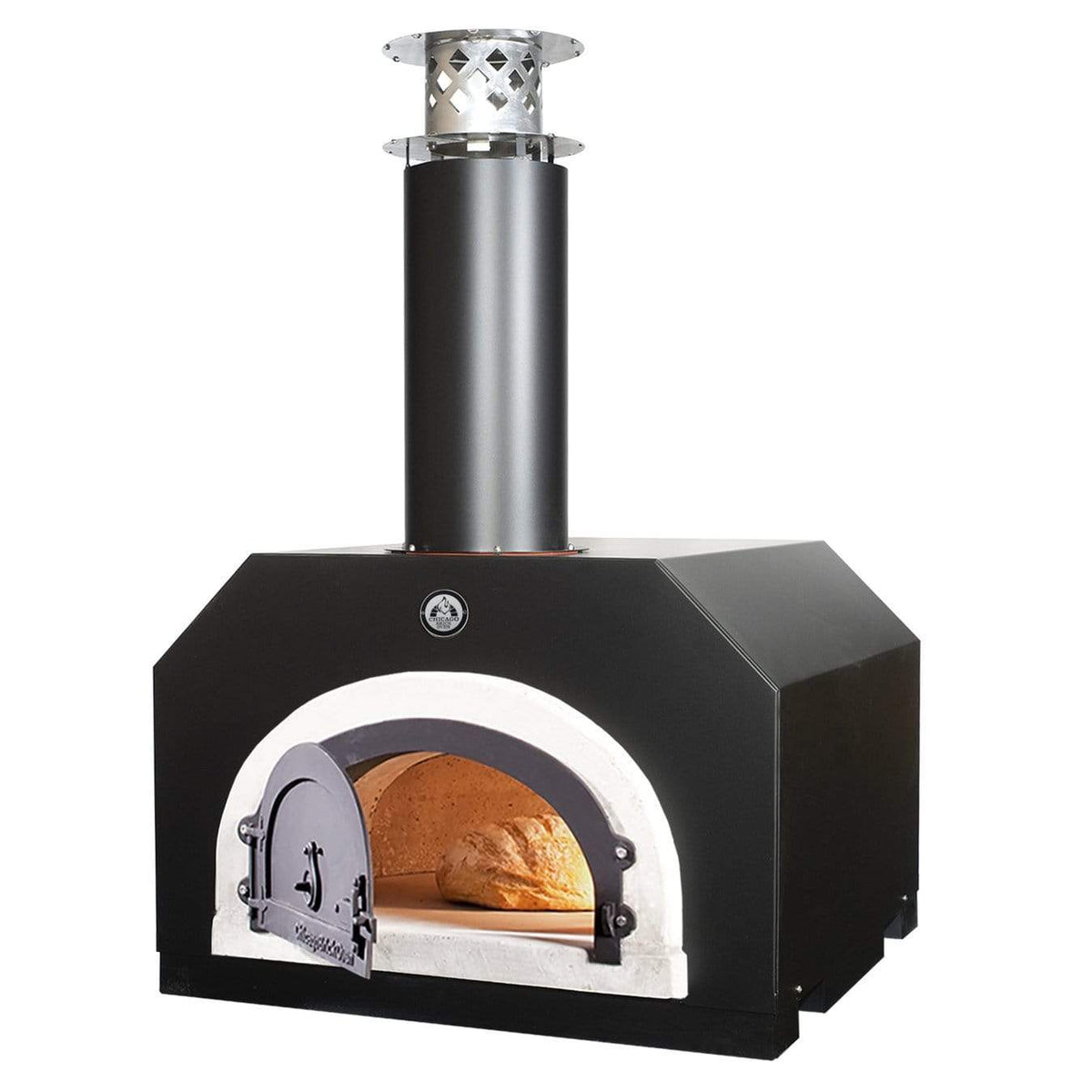 Chicago Brick Oven Pizza Ovens Solar Black Chicago Brick Oven Wood Fired Pizza Oven / CBO-750 Countertop / 38&quot; X 28&quot; Cooking Surface / CBO-O-CT-750