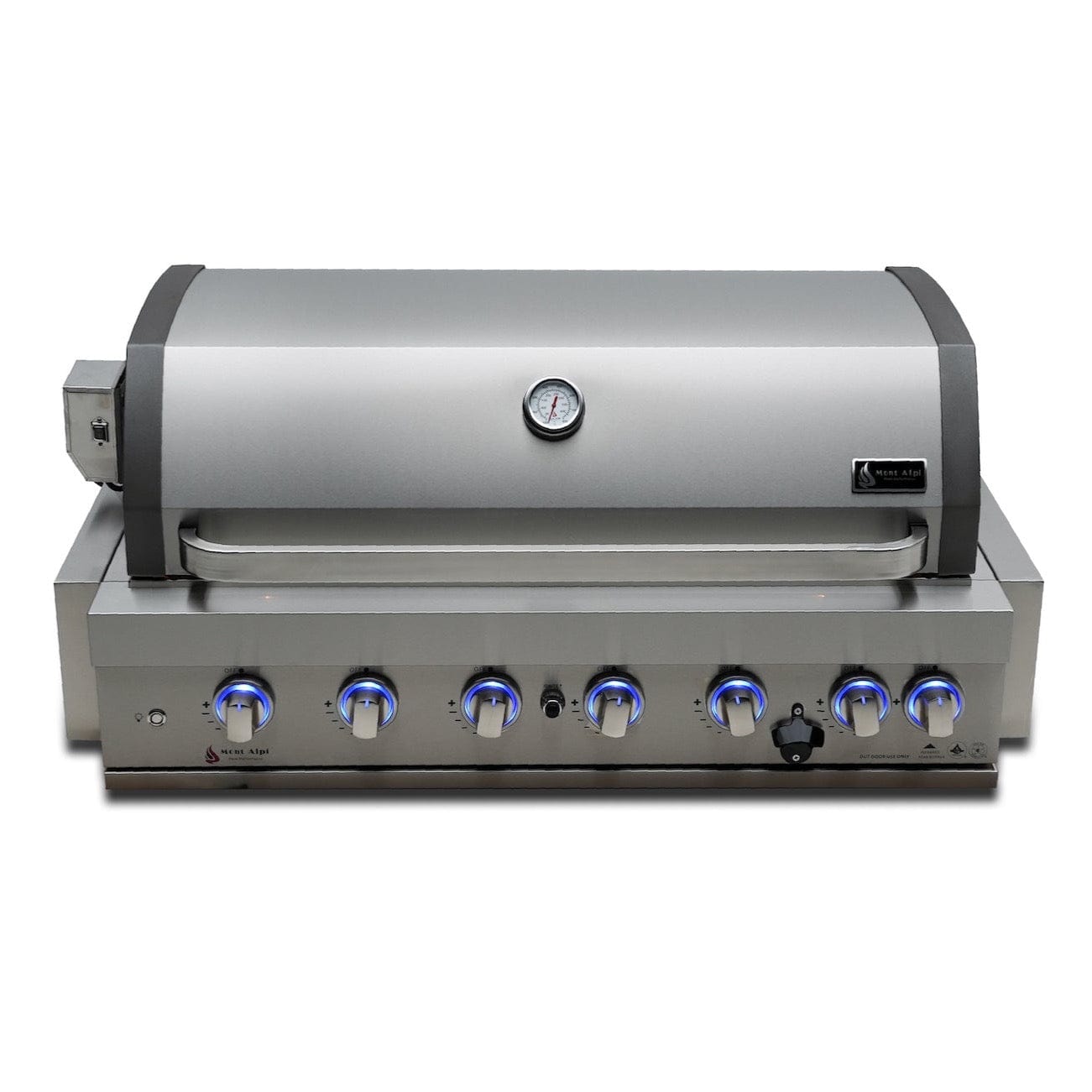 Mont Alpi Grills Mont Alpi 805 Built-In Gas Grill / 6-Burner Grill, Infrared Back Burner, Stainless Steel, Rotisserie Kit / MABi805