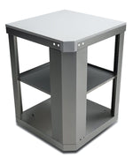 Mont Alpi Islands Mont Alpi 90 Degree Corner Module / Island Extension, Stainless Steel, White Composite Granite Counter / MA90C
