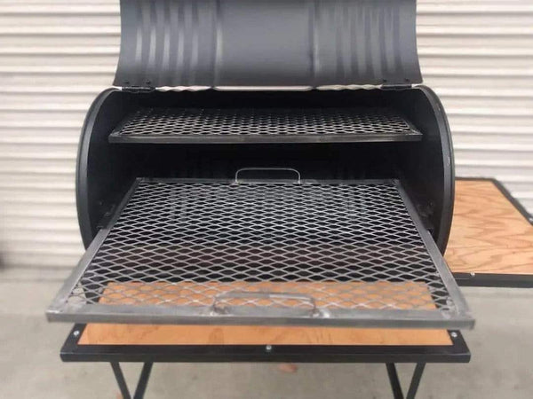 Moss Grills Red Hot Barbecue Smoker with Offset Firebox Grill