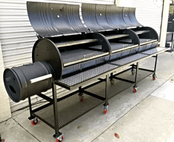 55 Gal Barrel Bbq Pits Near Me Moss Grills Commercial Triple