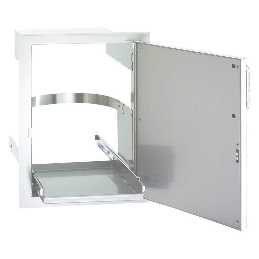 OutdoorKitchenPro Kitchen Fire Magic Premium Flush Single Access Door w/ Tank Tray and Louvers - 53820SC