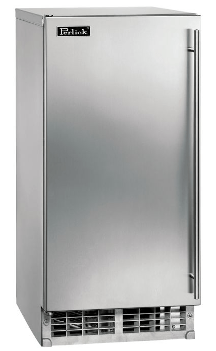 Perlick Refrigeration + Cooling Stainless Steel Door - Left Hinge / No / No Perlick 15&quot; Signature Series Cubelet Ice Maker / H80CIMS-ADL