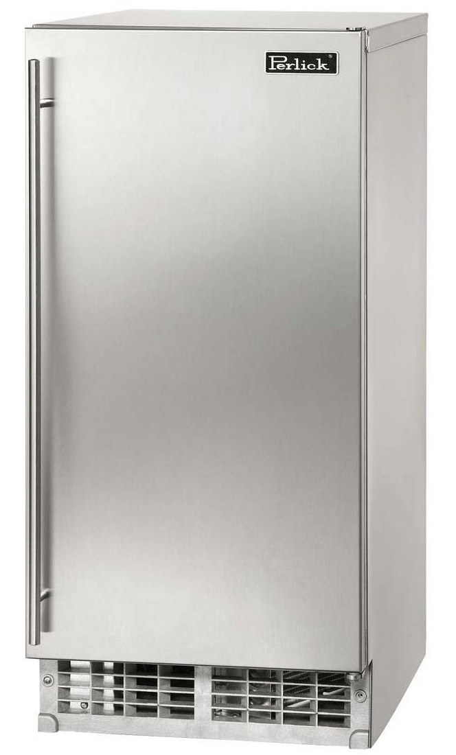 Perlick Refrigeration + Cooling Stainless Steel Door - Right Hinge / No / No Perlick 15&quot; Signature Series Cubelet Ice Maker / H80CIMS-ADL