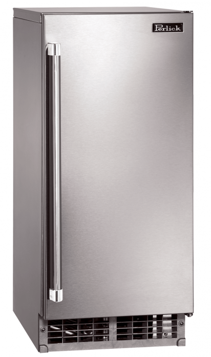 Perlick Refrigeration + Cooling Stainless Steel Door - Right Hinge / No / No Perlick 15" Signature Series Cubelet Ice Maker / H80CIMS