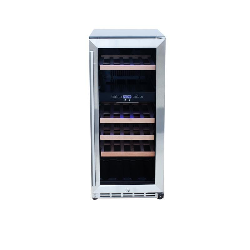 Summerset Refrigeration + Cooling Summerset 15" 3.2C Outdoor Rated Dual Zone Wine Cooler SSRFR-15WD