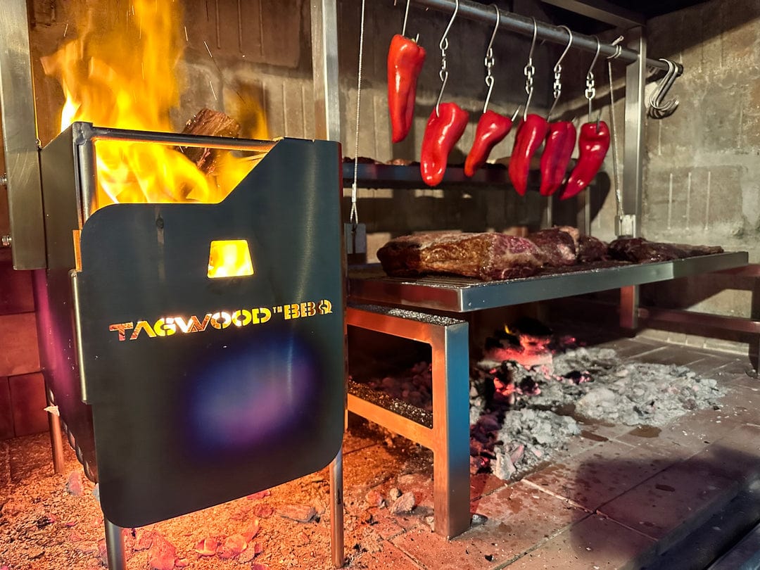Tagwood Grills Tagwood BBQ Insert Style Argentine Santa Maria Wood Fire &amp; Charcoal Built-in Grill | BBQ09SS