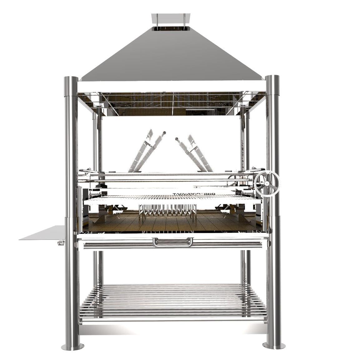 Tagwood Grills Tagwood BBQ the Beast XL Argentine Wood Fire & Charcoal Beast Grill all Stainless Steel | BBQ22SS