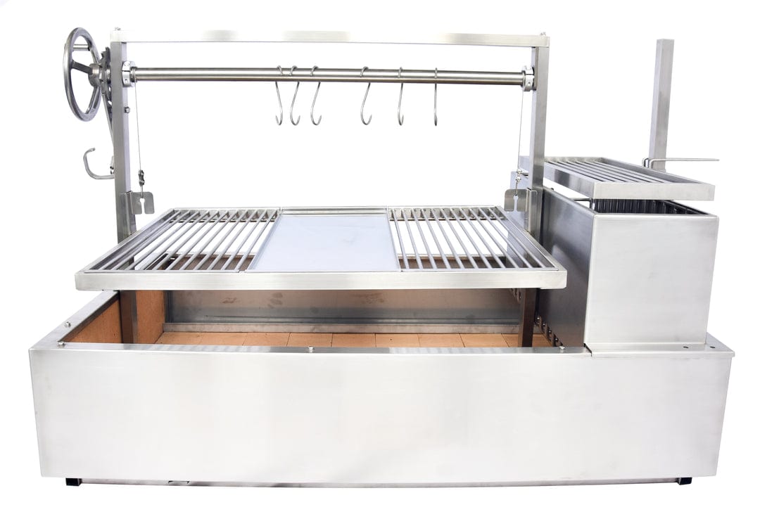 Tagwood Grills Tagwood BBQ XL Argentine Wood Fire & Charcoal Grill Built-in Grill | 1,117 sq. in. of total grilling area | BBQ25SS