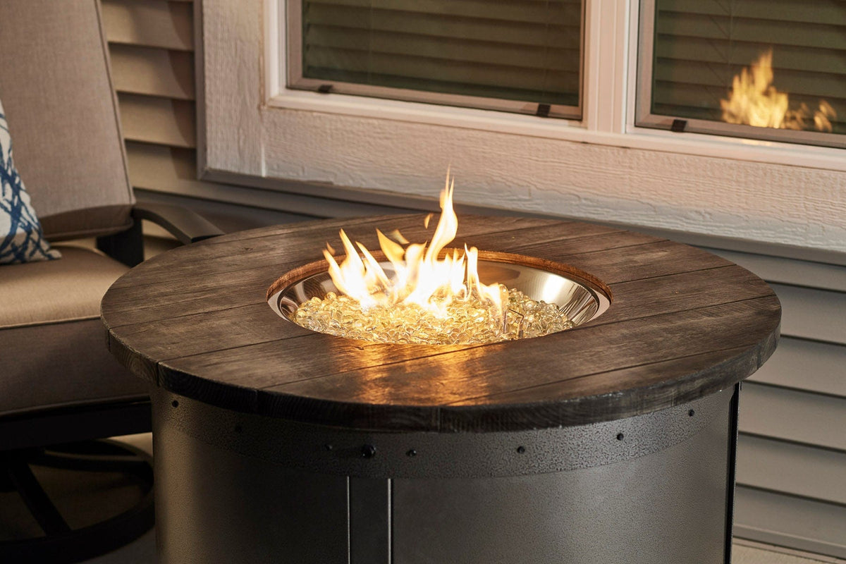 The Outdoor Great Room Fire Features The Outdoor GreatRoom Edison Round Gas Fire Pit Table / ED-20