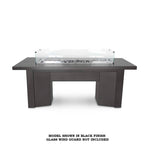 The Outdoor Plus Fire Features Match Lit Ignition / Black (-BLK) / Natural Gas The Outdoor Plus 48" Alameda Linear Powder Coated Rectangle Fire Table / OPT-ALMPC48, OPT-ALMPC48FSML, OPT-ALMPC48FSEN, OPT-ALMPC48E12V, OPT-ALMPC48EKIT