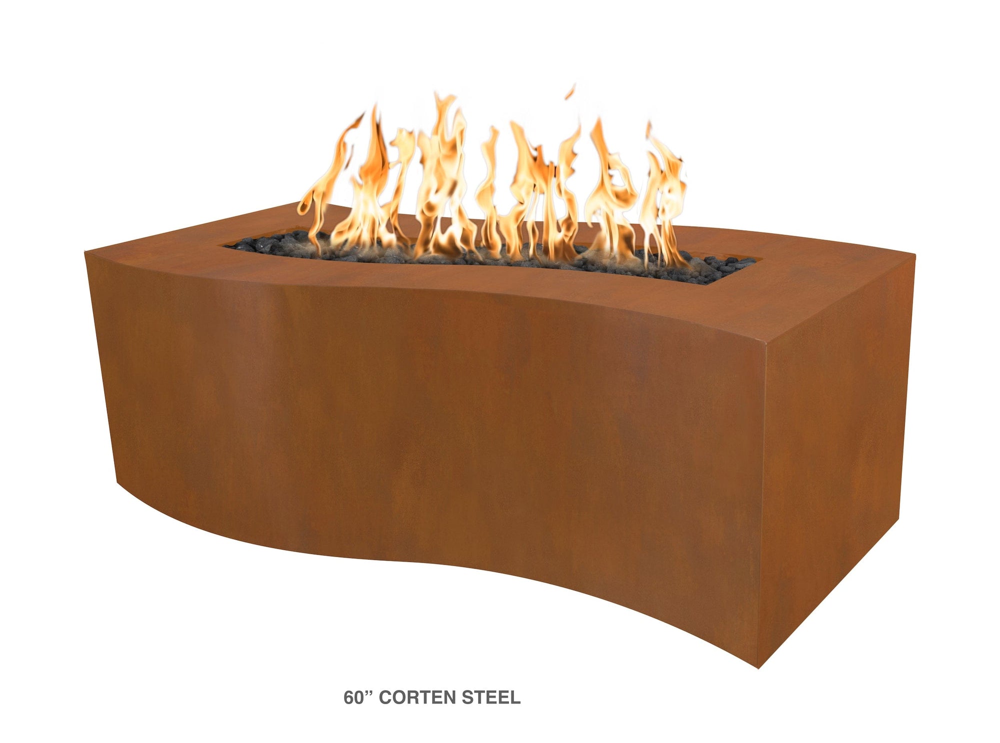 The Outdoor Plus Fire Features The Outdoor Plus 60" Rectangular Billow Fire Pit - Copper or Steel / OPT-BLWCPR60, OPT-BLWCS60, OPT-BLWSS60
