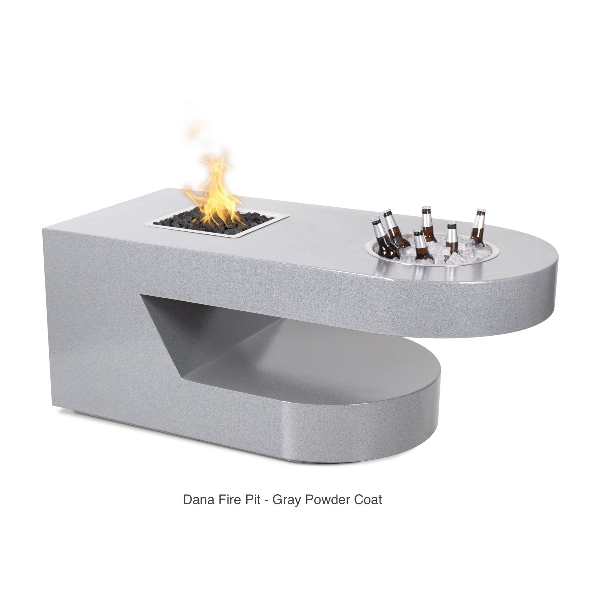 The Outdoor Plus Fire Features The Outdoor Plus 60" Rectangular Dana Fire Table - Metal Collection / OPT-DANCPR60, OPT-DANCS60, OPT-DANSS60, OPT-DANPC60