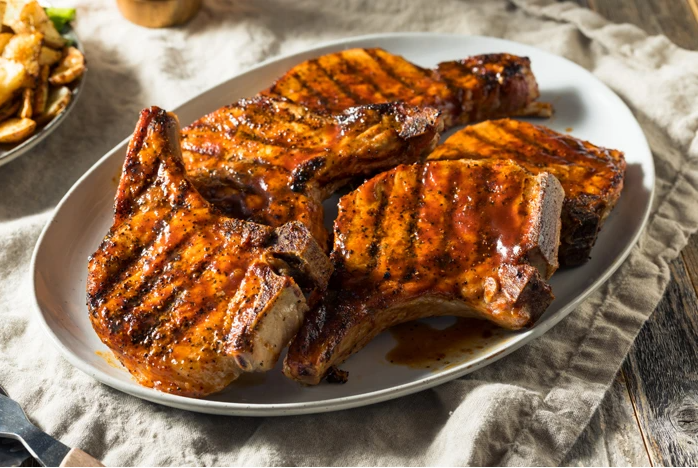 Citrus Chili Rubbed Bone-In Pork Chops