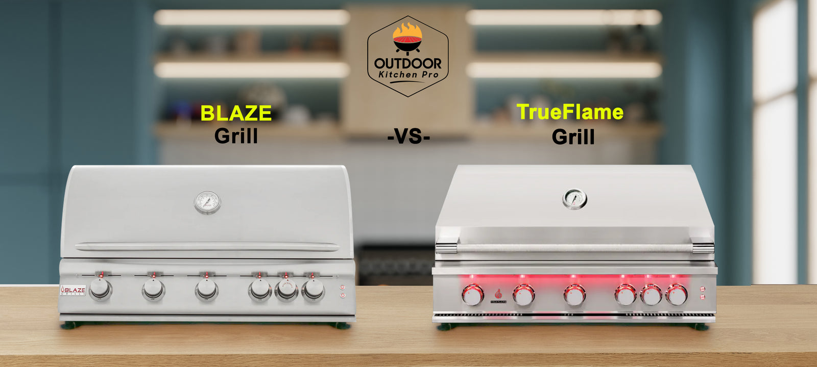 TrueFlame Grill vs. Blaze LTE Grills Comparison | OutdoorKitchenPro