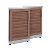 NewAge Products Classic Series - Modular 45 Degree Corner Cabinet - Louvered Grove
