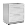 NewAge Products Classic Series - Modular 32” 3 Drawer Cabinet - Louvered White