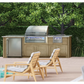 Alfresco 42” Intelligent Professional Built-In Gas Grill / Stainless Steel, 3 Burners, Rotisserie, Cover / AIPG-42