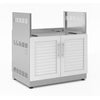 NewAge Products Classic Series - Modular Gas Grill Cabinet - Louvered White