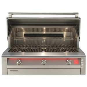 Alfresco 42” Intelligent Professional Built-In Gas Grill / Stainless Steel, 3 Burners, Rotisserie, Cover / AIPG-42