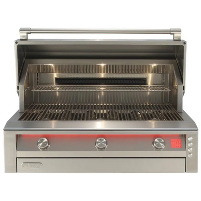 Alfresco 42” Intelligent Professional Built-In Gas Grill / Stainless Steel, 3 Burners, Rotisserie, Cover / AIPG-42