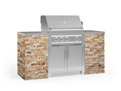NewAge Products Signature Series Grill Island - 6PC Modular Outdoor Kitchen with Platinum Grill