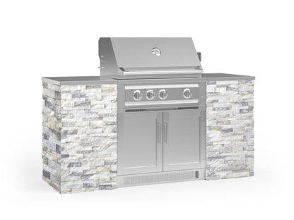 NewAge Products Signature Series Grill Island - 6PC Modular Outdoor Kitchen with Platinum Grill