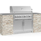NewAge Products Signature Series Grill Island - 6PC Modular Outdoor Kitchen with Platinum Grill