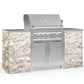 NewAge Products Signature Series Grill Island - 6PC Modular Outdoor Kitchen with Platinum Grill