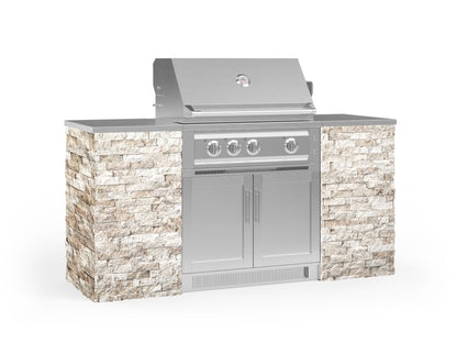 NewAge Products Signature Series Grill Island - 6PC Modular Outdoor Kitchen with Platinum Grill