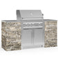 NewAge Products Signature Series Grill Island - 6PC Modular Outdoor Kitchen with Platinum Grill