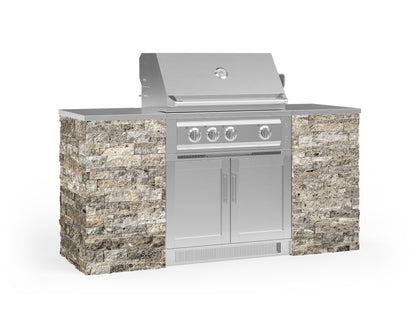 NewAge Products Signature Series Grill Island - 6PC Modular Outdoor Kitchen with Platinum Grill