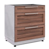 NewAge Products Classic Series - Modular 32” 3 Drawer Cabinet - Louvered Grove