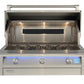 Alfresco 36" Intelligent Professional Built-In Gas Grill / Stainless Steel, 3 Burners, Rotisserie, Cover / AIPG-36