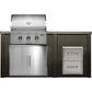 Haven 6 Ft Coyote Outdoor Kitchen Island with Two Drawer Unit | HCOY72DRAW-2